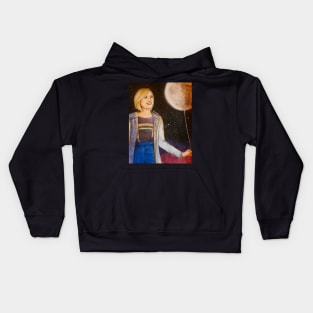 The Moon in Her Hands Kids Hoodie